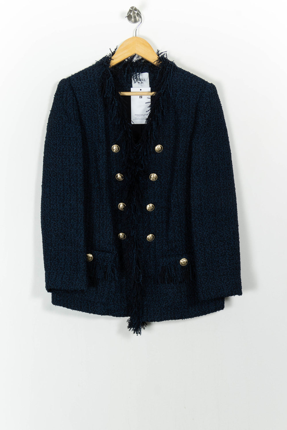 Veste Tweed Bleue - Taille L/40 de la marque Weill | PARAD104321 - Vendu par Paradigme - Image 2
