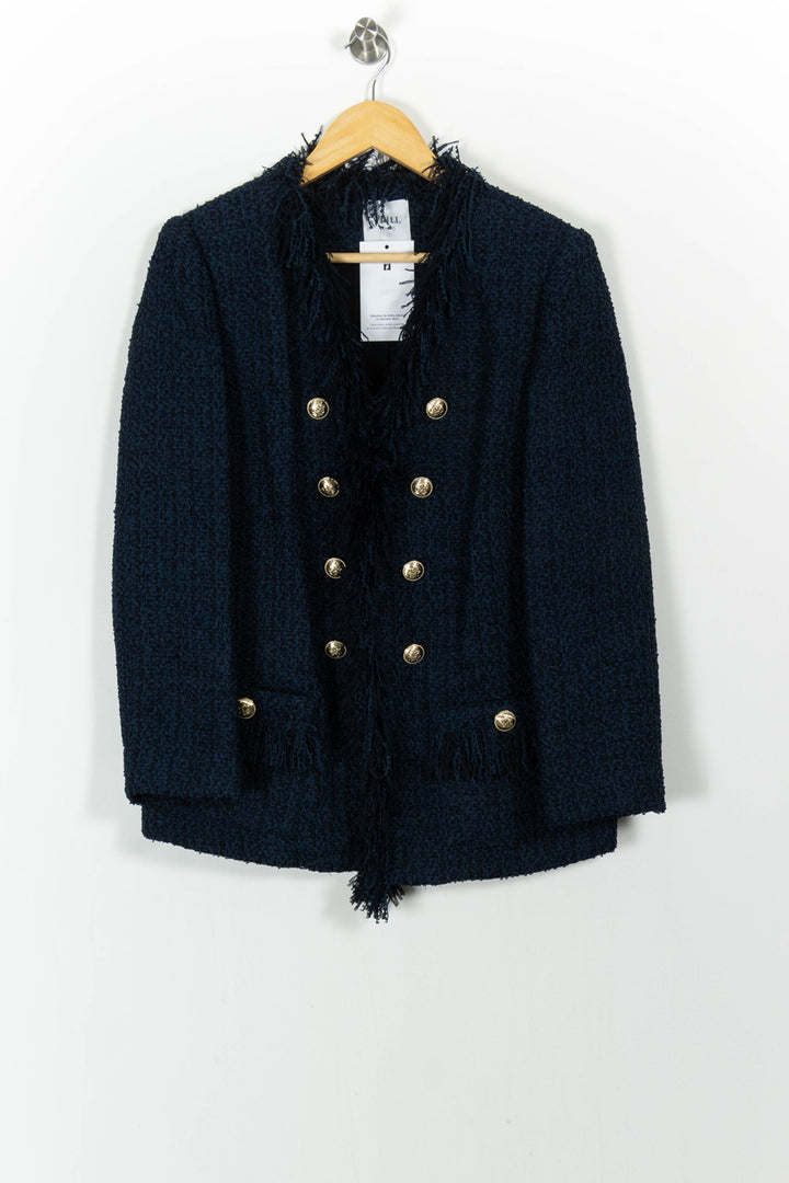 Veste Tweed Bleue - Taille L/40 de la marque Weill | PARAD104321 - Vendu par Paradigme - Image 2