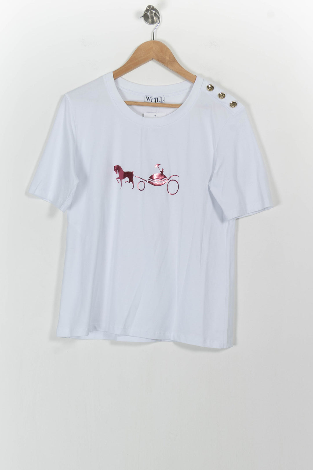 T-shirt Blanc - Taille M/38 de la marque Weill | PARAD104323 - Vendu par Paradigme - Image 2