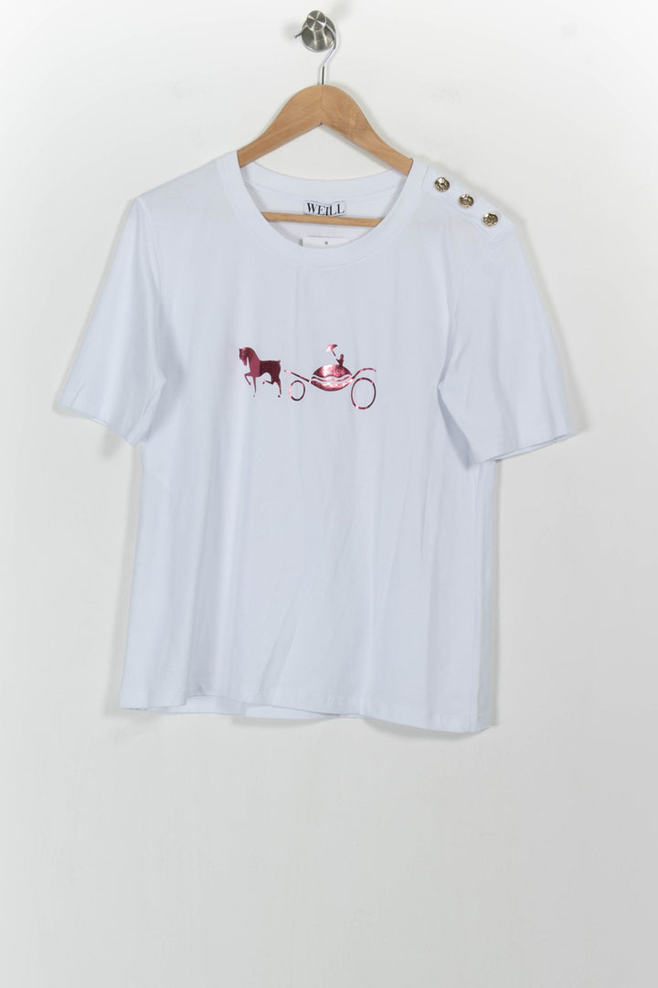 T-shirt Blanc - Taille M/38 de la marque Weill | PARAD104323 - Vendu par Paradigme - Image 2