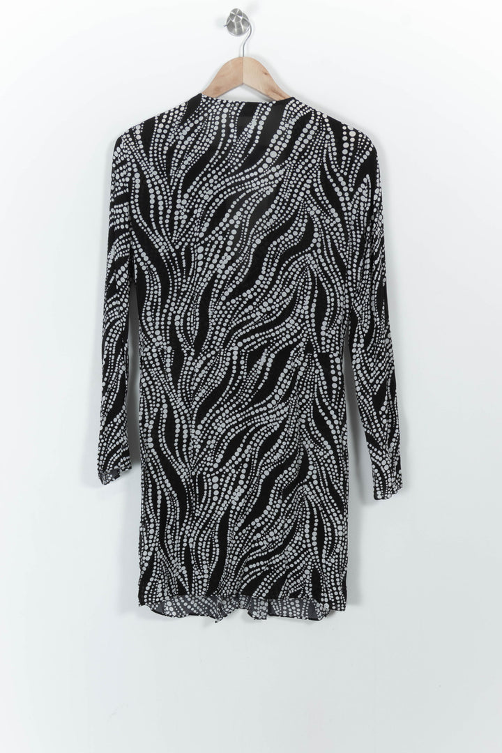 Robe Courte Noire et Blanche - Taille L/40 de la marque The Kooples | PARAD104324 - Vendu par Paradigme - Image 4