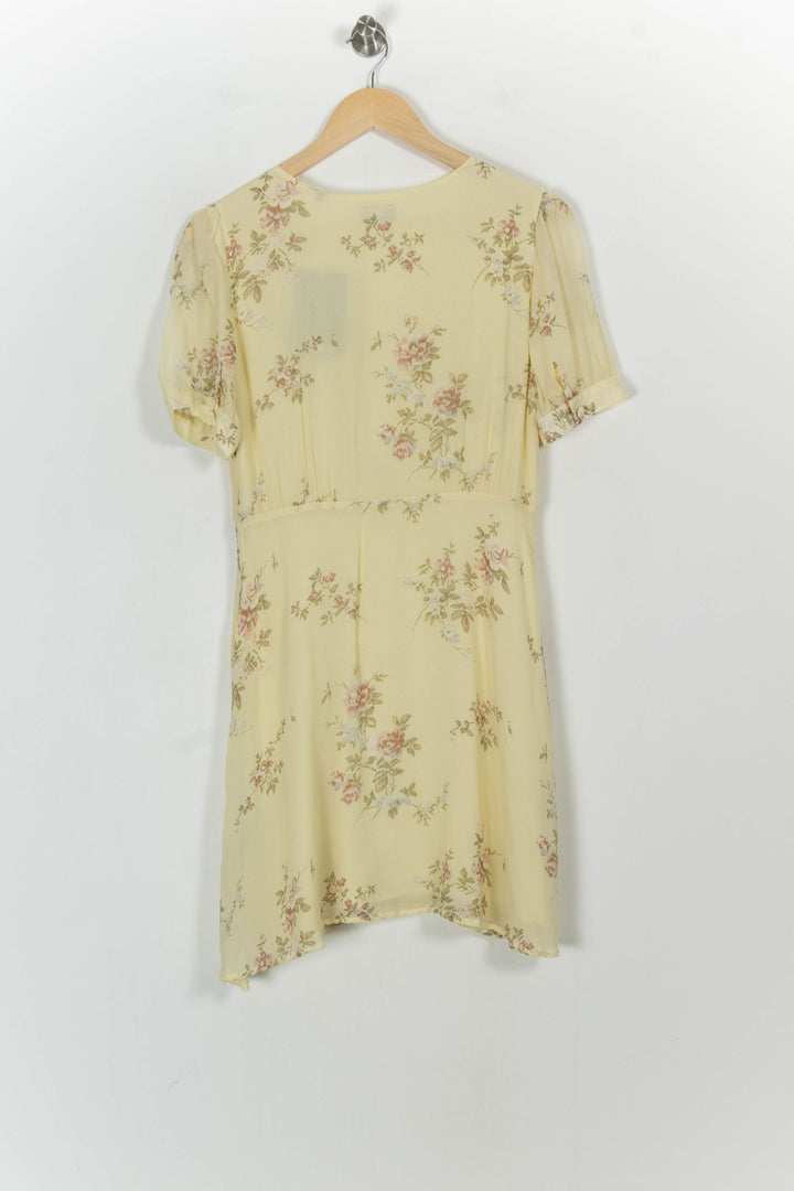 Robe Fleurie Jaune - Taille L/40 de la marque The Kooples | PARAD104325 - Vendu par Paradigme - Image 4