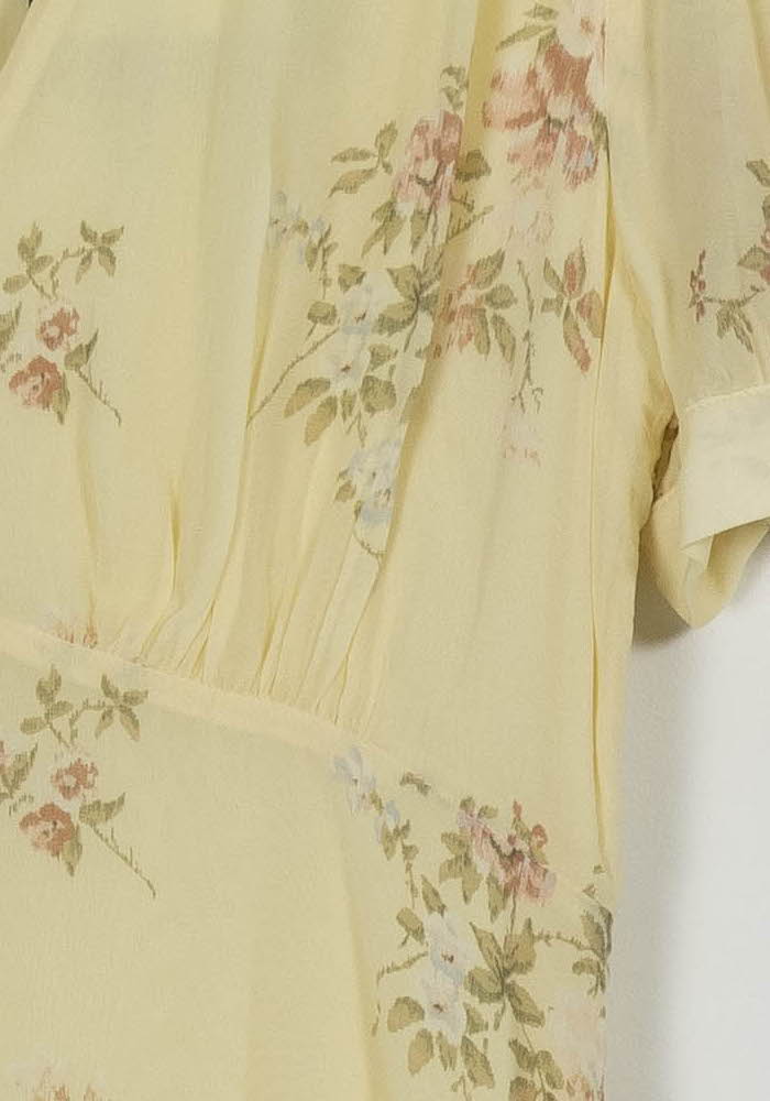 Robe Fleurie Jaune - Taille L/40 de la marque The Kooples | PARAD104325 - Vendu par Paradigme - Image 3