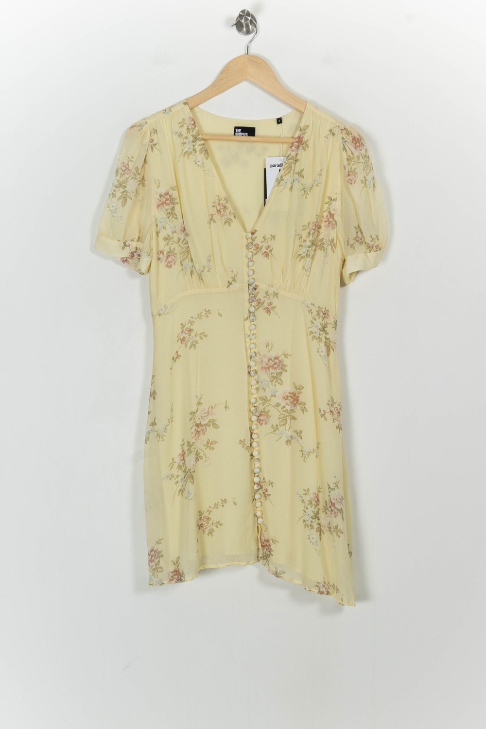 Robe Fleurie Jaune - Taille L/40 de la marque The Kooples | PARAD104325 - Vendu par Paradigme - Image 2