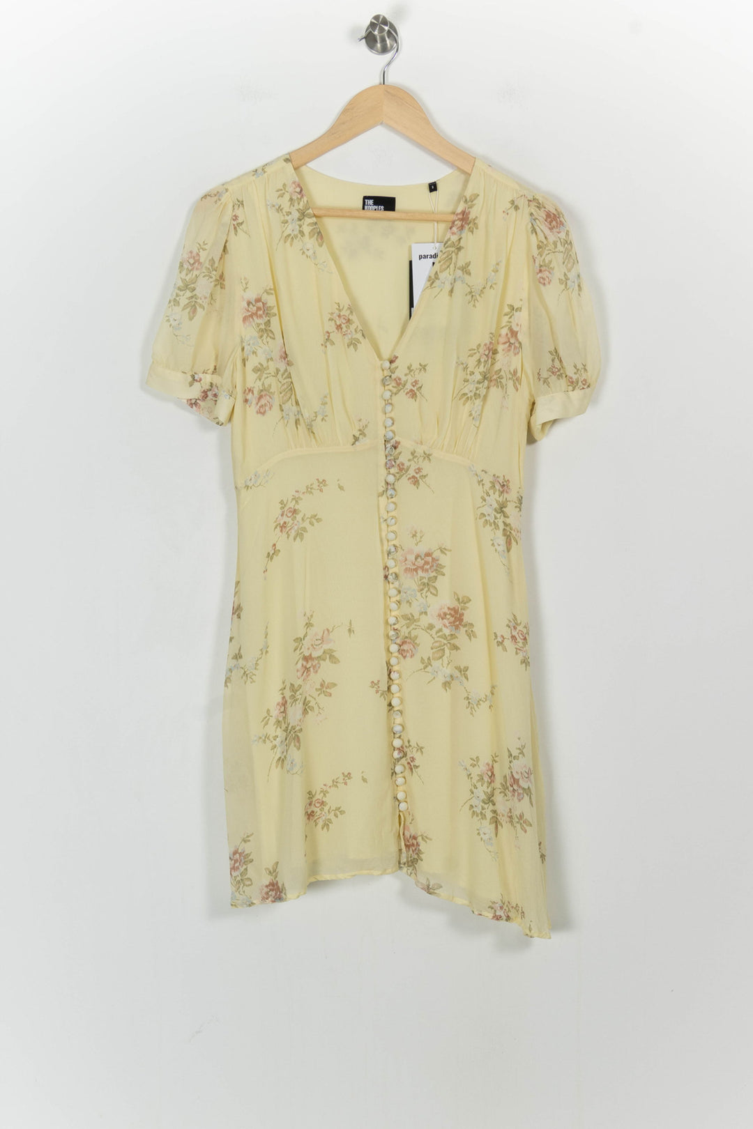 Robe Fleurie Jaune - Taille L/40 de la marque The Kooples | PARAD104325 - Vendu par Paradigme - Image 2