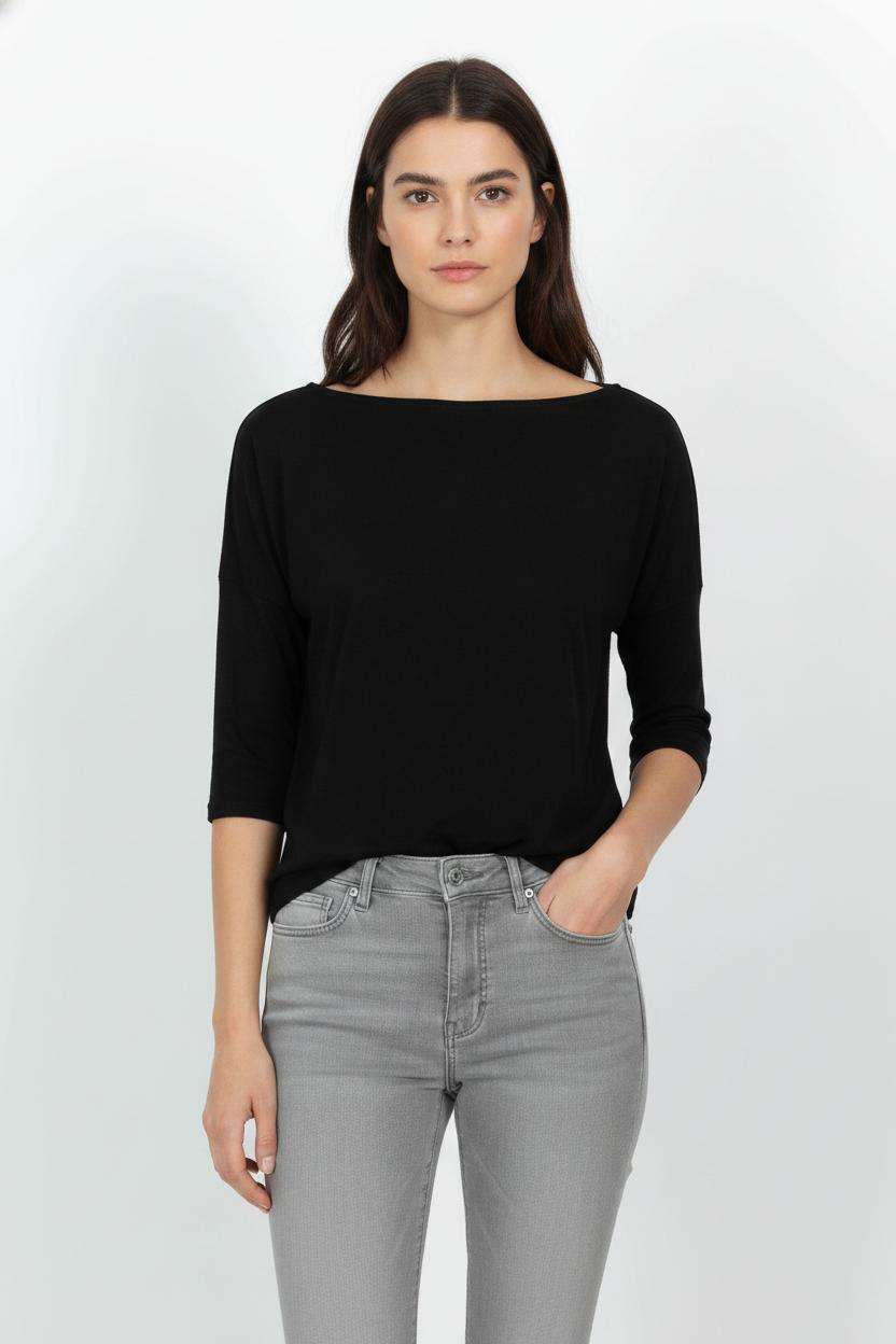 T-shirt Noir - Taille S/36 de la marque Claudie Pierlot | PARAD104327 - Vendu par Paradigme - Image 1