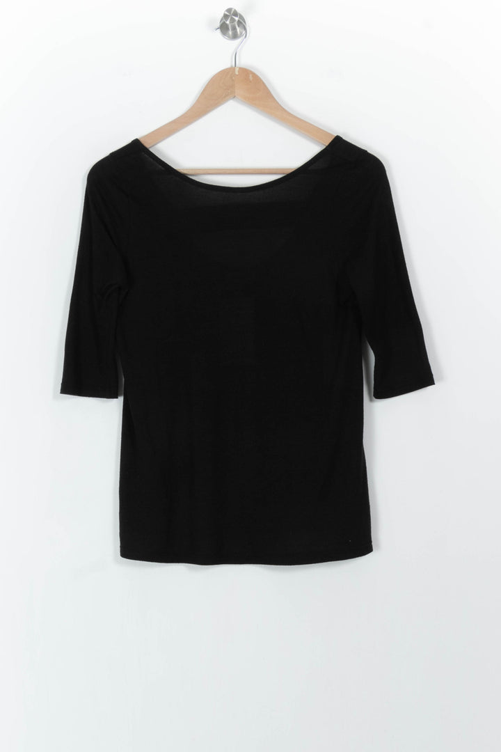 T-shirt Noir - Taille S/36 de la marque Claudie Pierlot | PARAD104327 - Vendu par Paradigme - Image 2