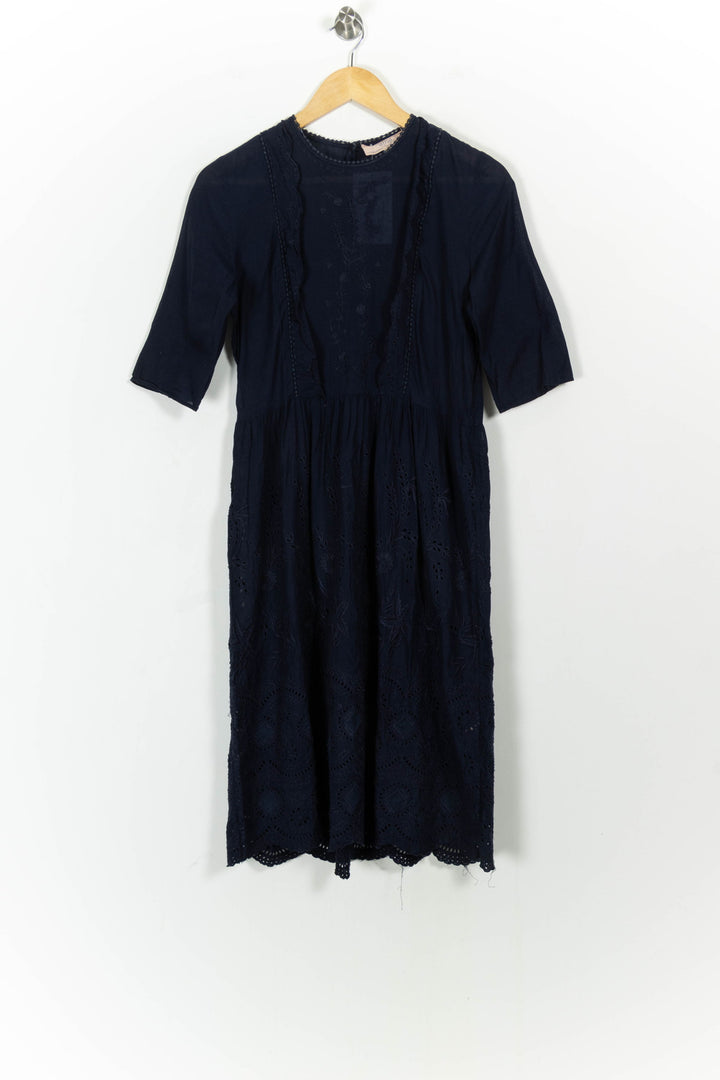 Robe Mi-Longue Bleue - Taille S/36 de la marque Vanessa Bruno - Athé | PARAD104331 - Vendu par Paradigme - Image 2
