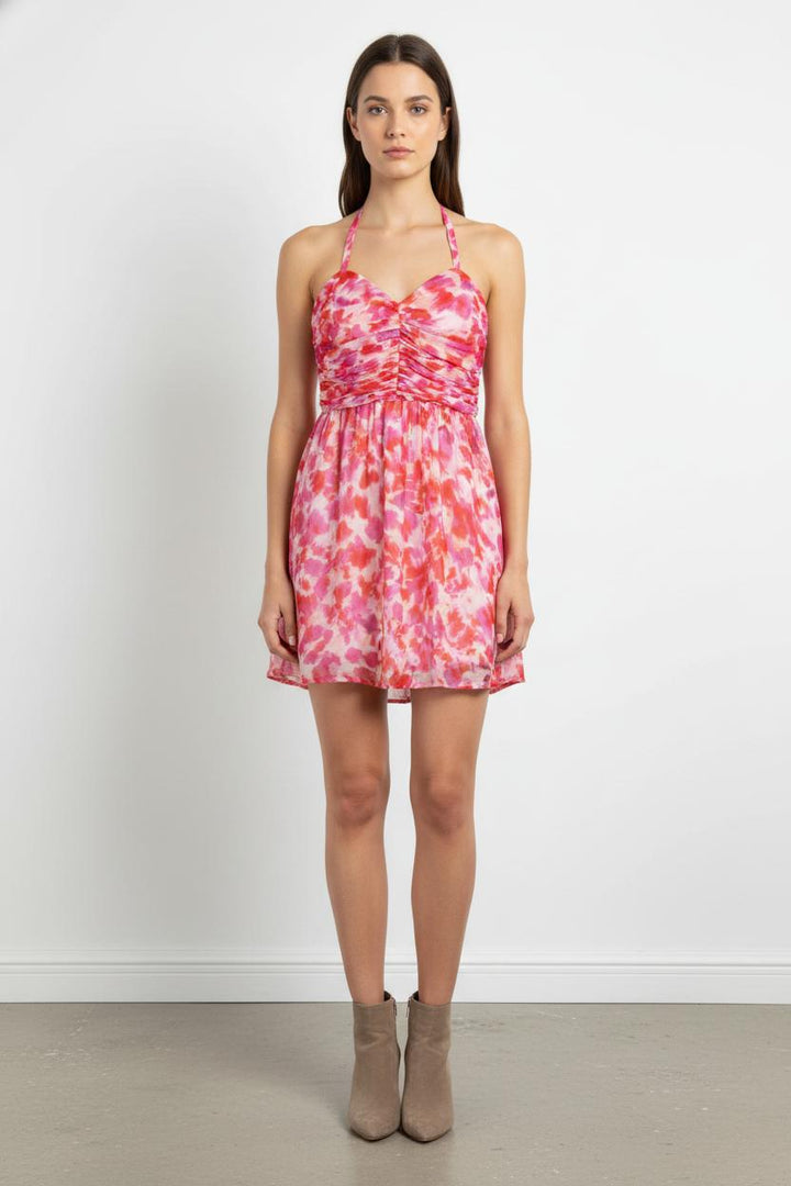 Robe Bustier Rose et Rouge - Taille XL/42 de la marque Kookai | PARAD104332 - Vendu par Paradigme - Image 1