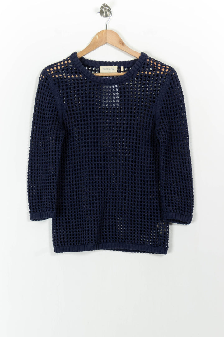 Pull Maille Bleue - Taille S/36 de la marque Marie Sixtine | PARAD104334 - Vendu par Paradigme - Image 2