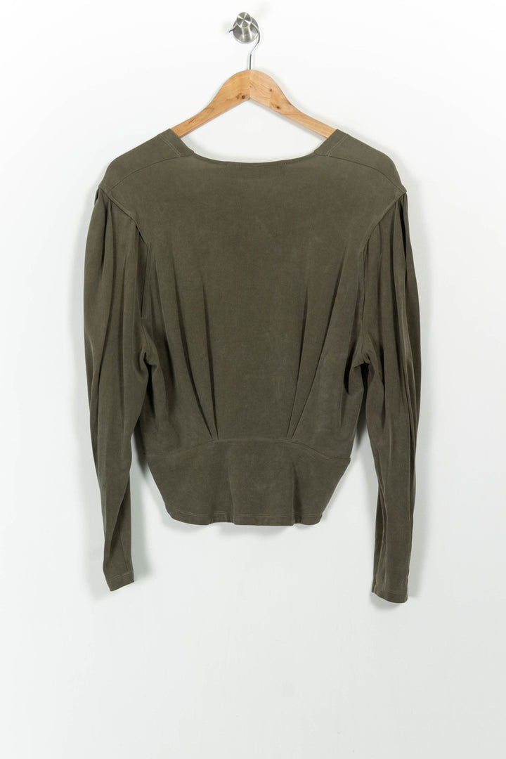 Blouse Verte - Taille M/38 de la marque IRO | PARAD104344 - Vendu par Paradigme - Image 4
