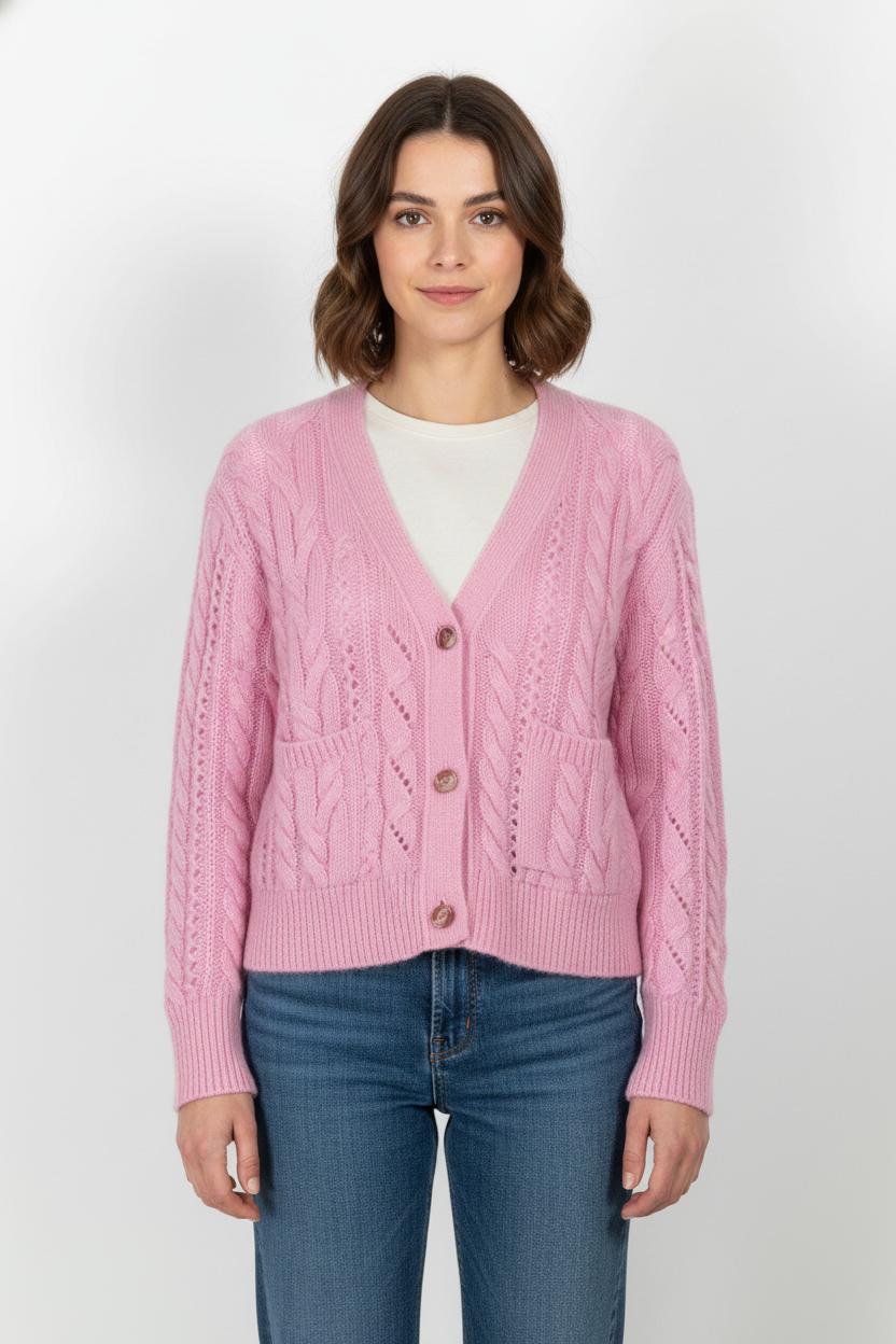 Cardigan Rose - Taille S/36 de la marque The Kooples | PARAD104345 - Vendu par Paradigme - Image 1