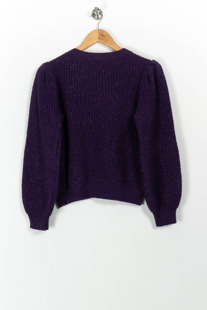 Pull Violet - Taille M/38 de la marque La Fée Maraboutée | PARAD104346 - Vendu par Paradigme - Image 4