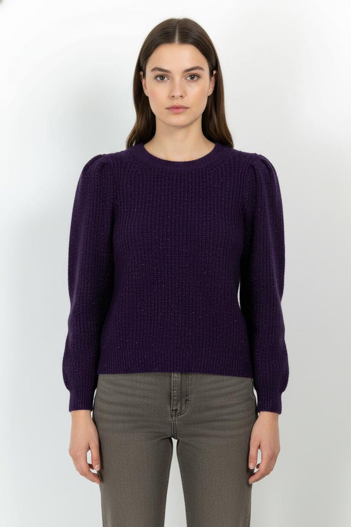 Pull Violet - Taille M/38 de la marque La Fée Maraboutée | PARAD104346 - Vendu par Paradigme - Image 1