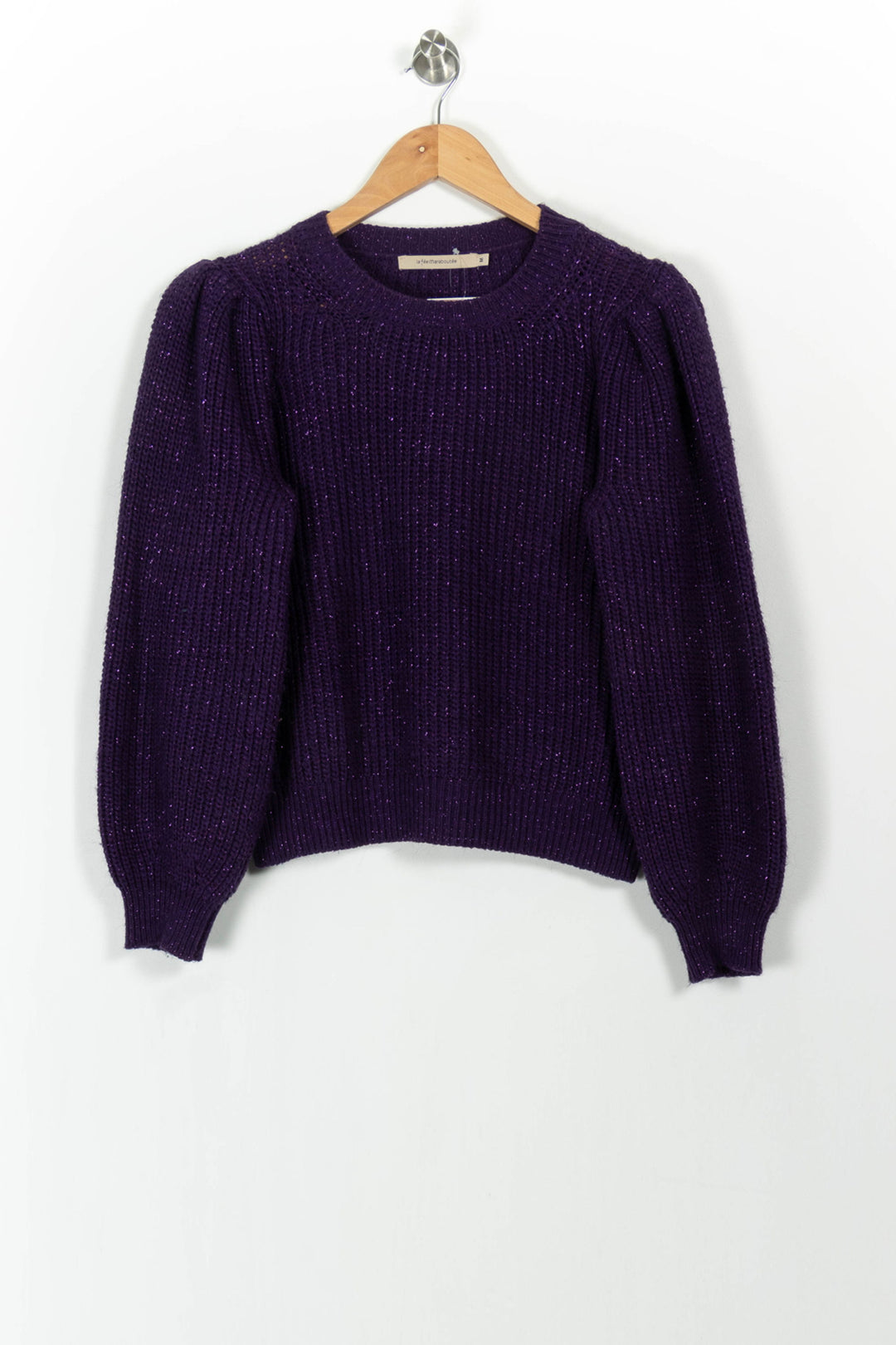 Pull Violet - Taille M/38 de la marque La Fée Maraboutée | PARAD104346 - Vendu par Paradigme - Image 2