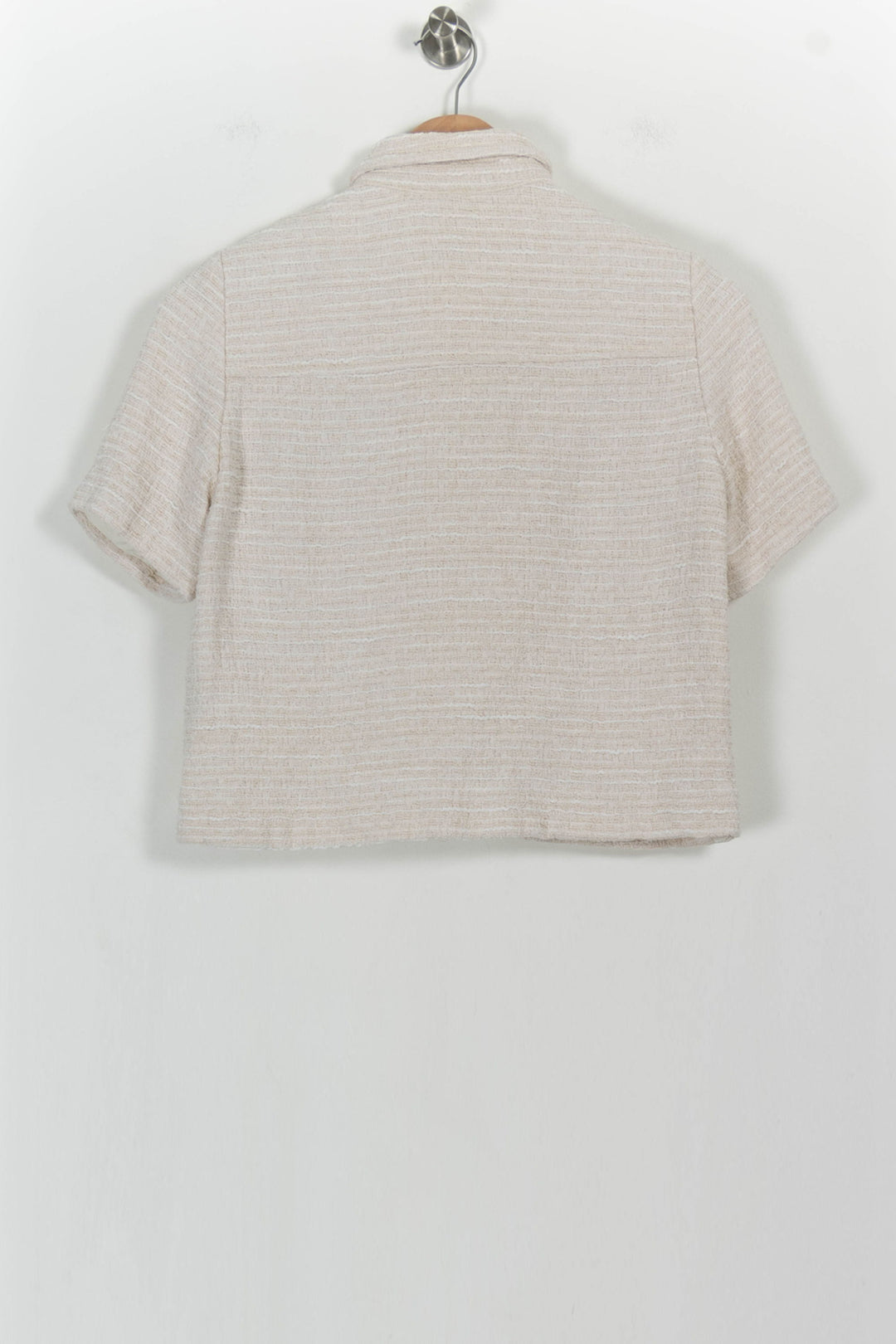 Chemise Manche Courte Beige - Taille XS/34 de la marque Claudie Pierlot | PARAD104347 - Vendu par Paradigme - Image 4