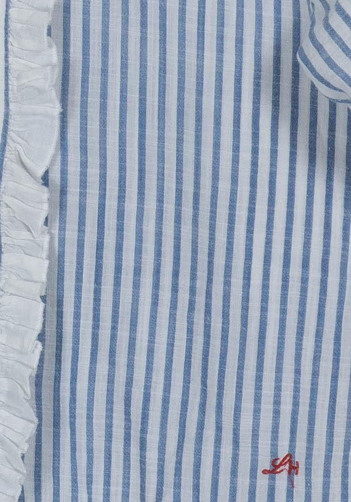 Chemisier Bleu et Blanc - Taille S/36 de la marque Léon & Harper | PARAD104350 - Vendu par Paradigme - Image 3