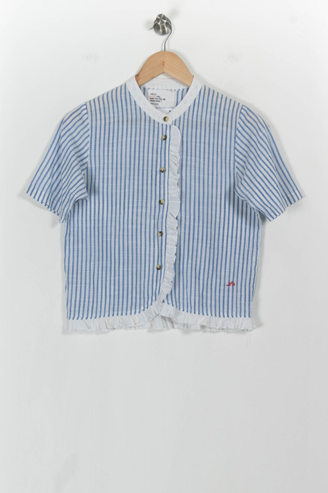 Chemisier Bleu et Blanc - Taille S/36 de la marque Léon & Harper | PARAD104350 - Vendu par Paradigme - Image 2