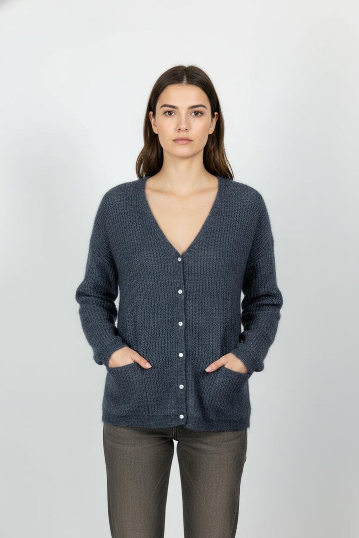 Cardigan Bleu - Taille L/40 de la marque Maison 123 | PARAD104358 - Vendu par Paradigme - Image 1