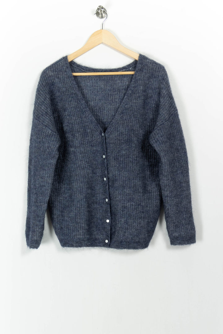 Cardigan Bleu - Taille L/40 de la marque Maison 123 | PARAD104358 - Vendu par Paradigme - Image 2