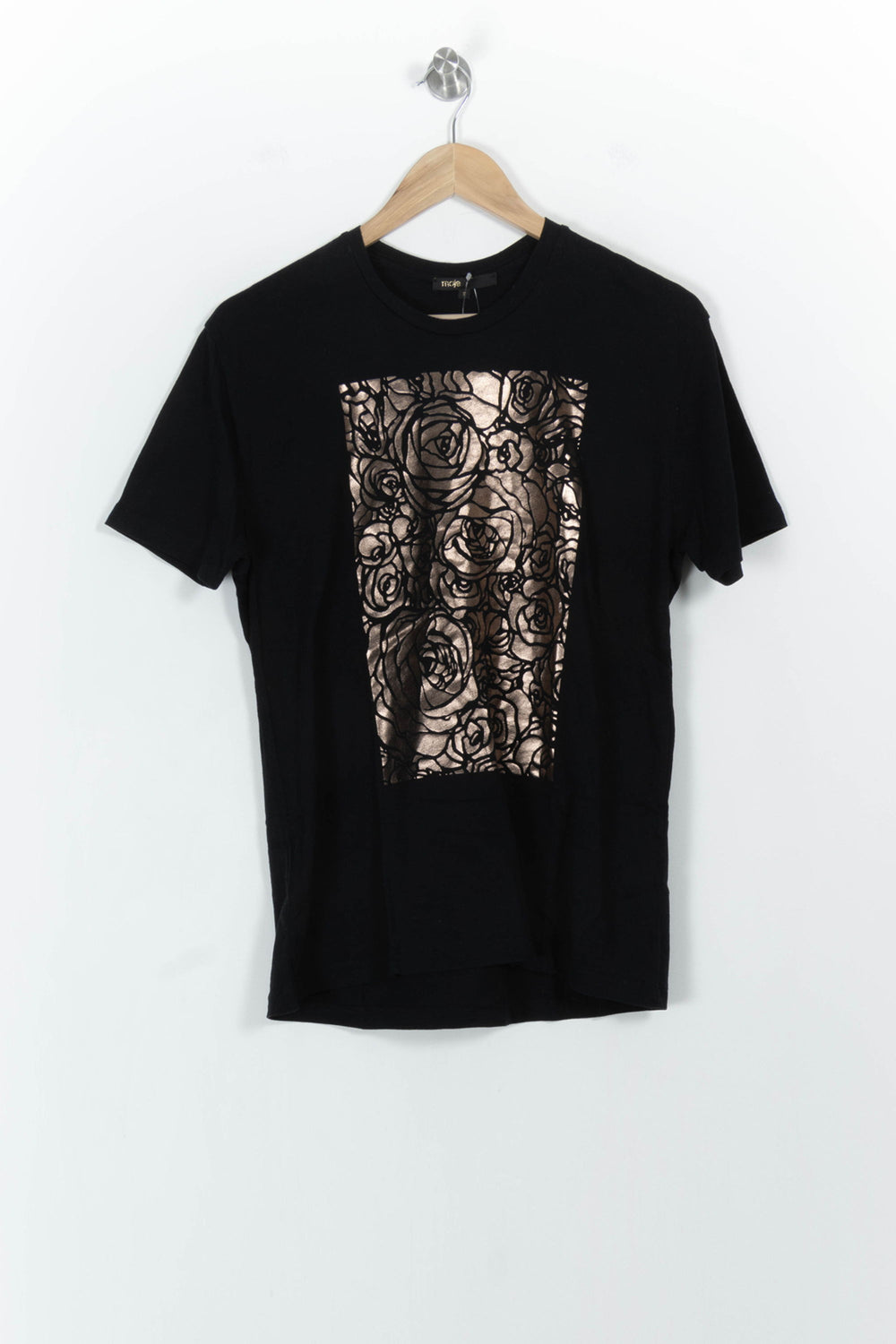 Tee-shirt Noir et Doré - Taille M/38 de la marque Maje | PARAD104367 - Vendu par Paradigme - Image 2