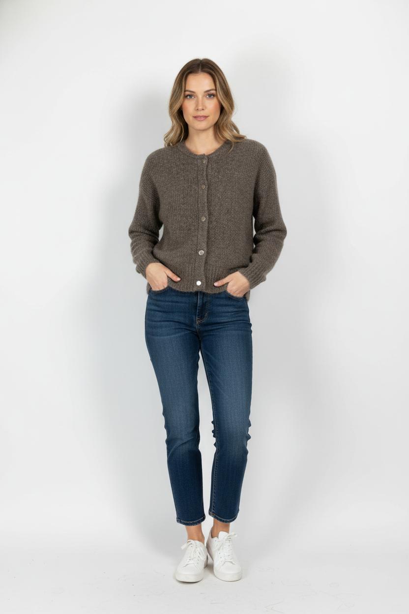Cardigan Marron - Taille M/38 de la marque Maison 123 | PARAD104368 - Vendu par Paradigme - Image 1