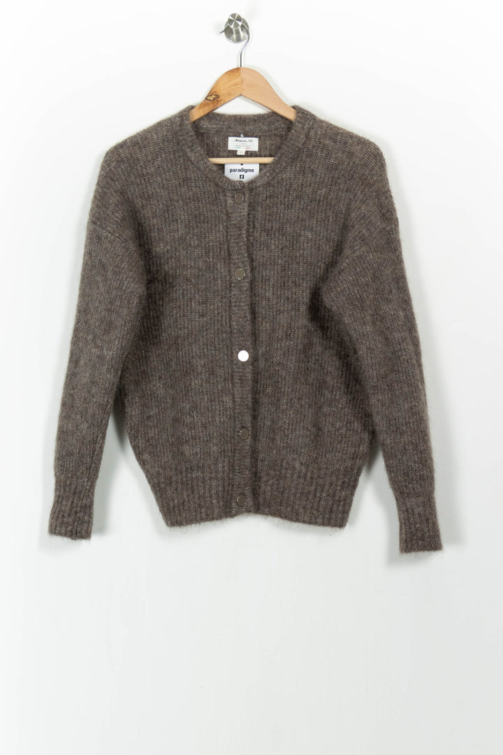 Cardigan Marron - Taille M/38 de la marque Maison 123 | PARAD104368 - Vendu par Paradigme - Image 2