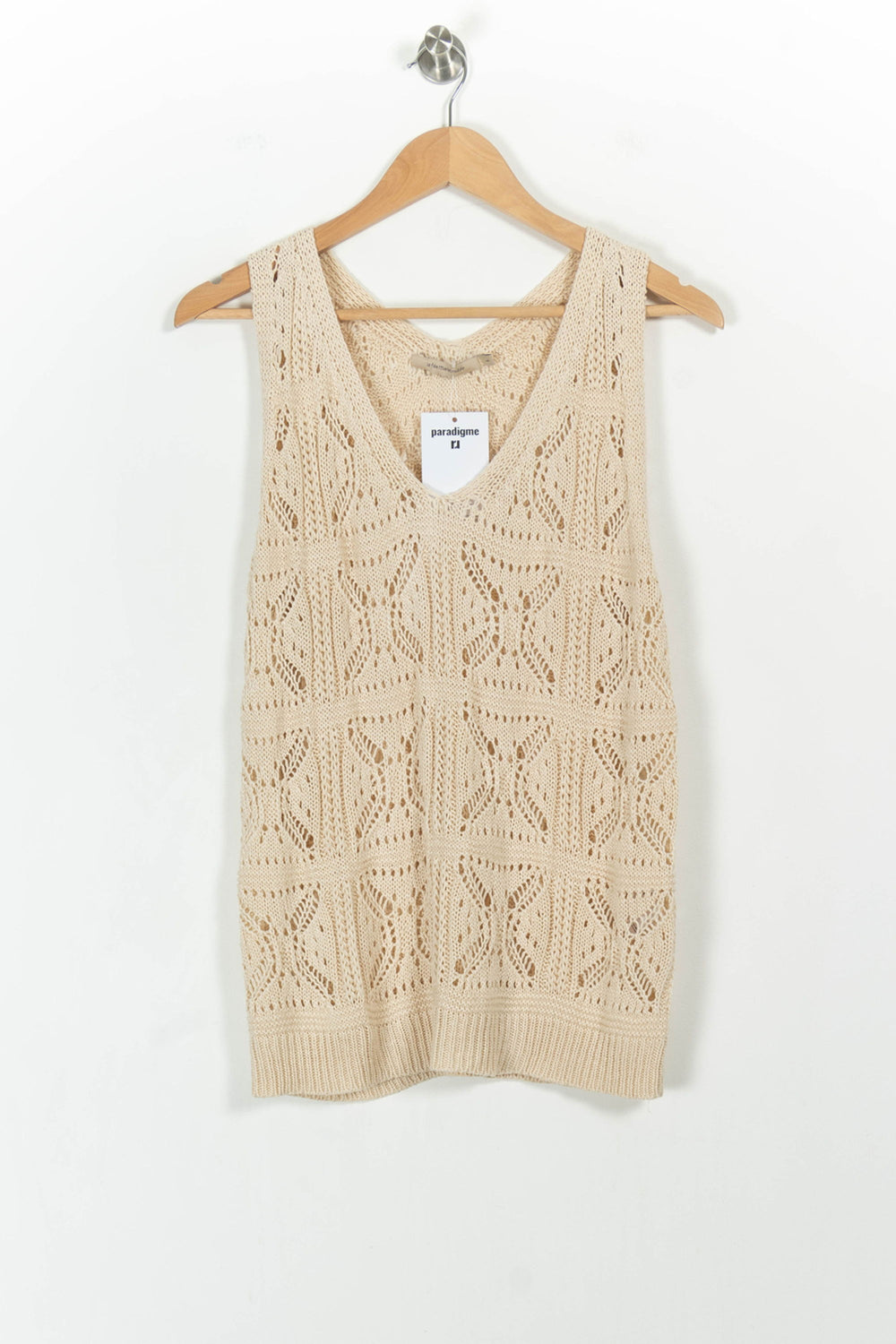 Débardeur Beige - Taille L/40 de la marque La Fée Maraboutée | PARAD104369 - Vendu par Paradigme - Image 2