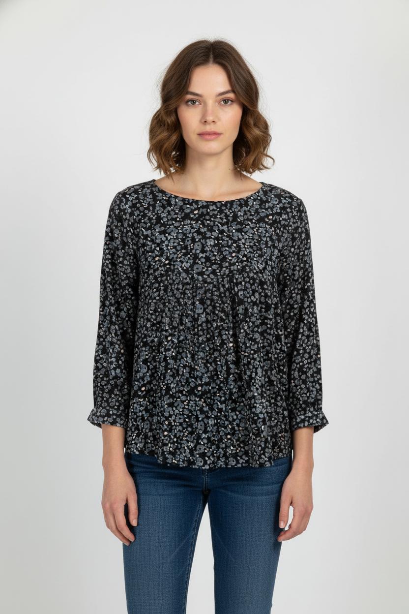 Blouse Noire et Bleue - Taille XL/42 de la marque Comptoir des Cotonniers | PARAD104370 - Vendu par Paradigme - Image 1