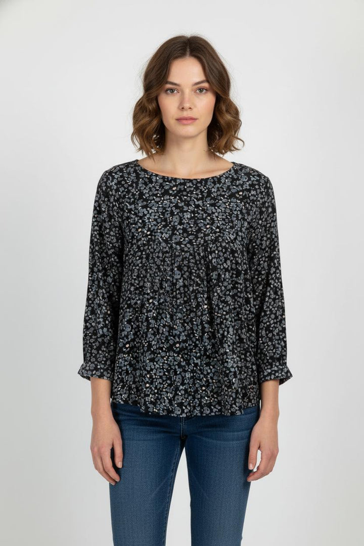 Blouse Noire et Bleue - Taille XL/42 de la marque Comptoir des Cotonniers | PARAD104370 - Vendu par Paradigme - Image 1