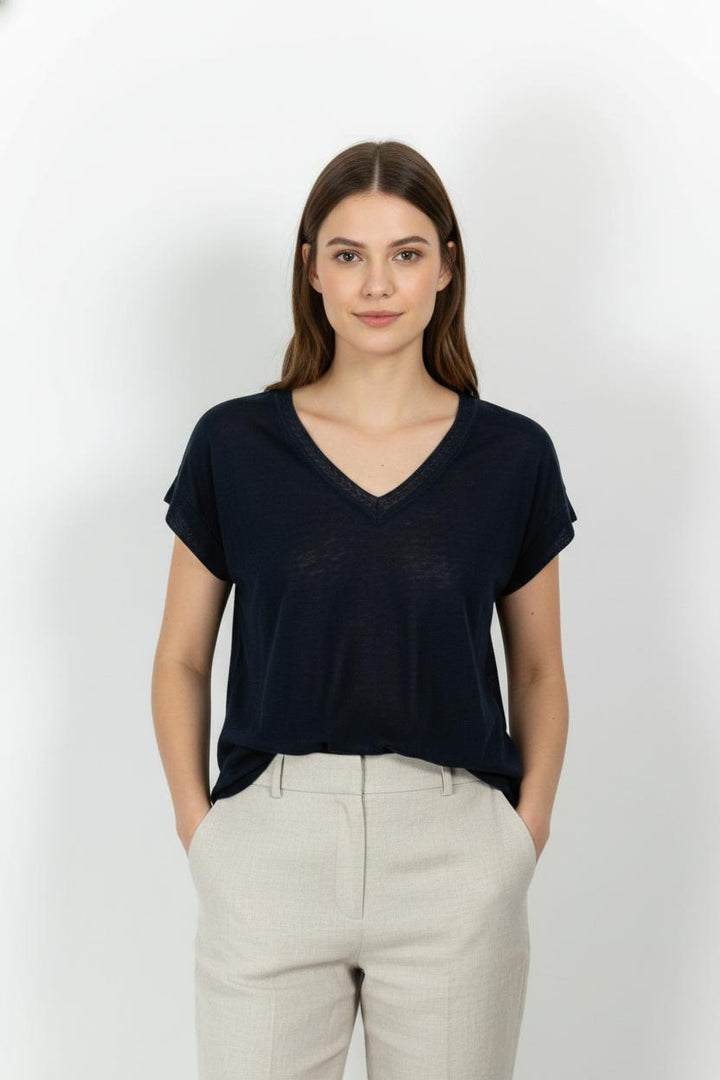 Tee-shirt Bleu - Taille S/36 de la marque La Fée Maraboutée | PARAD104371 - Vendu par Paradigme - Image 1