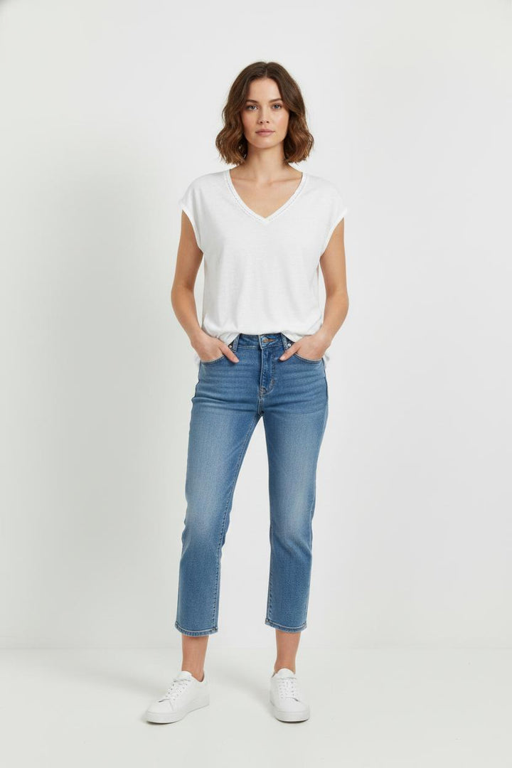 Tee-shirt Blanc - Taille L/40 de la marque La Fée Maraboutée | PARAD104372 - Vendu par Paradigme - Image 1