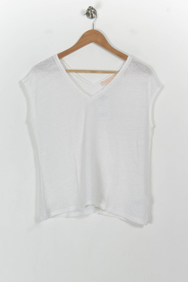 Tee-shirt Blanc - Taille L/40 de la marque La Fée Maraboutée | PARAD104372 - Vendu par Paradigme - Image 2