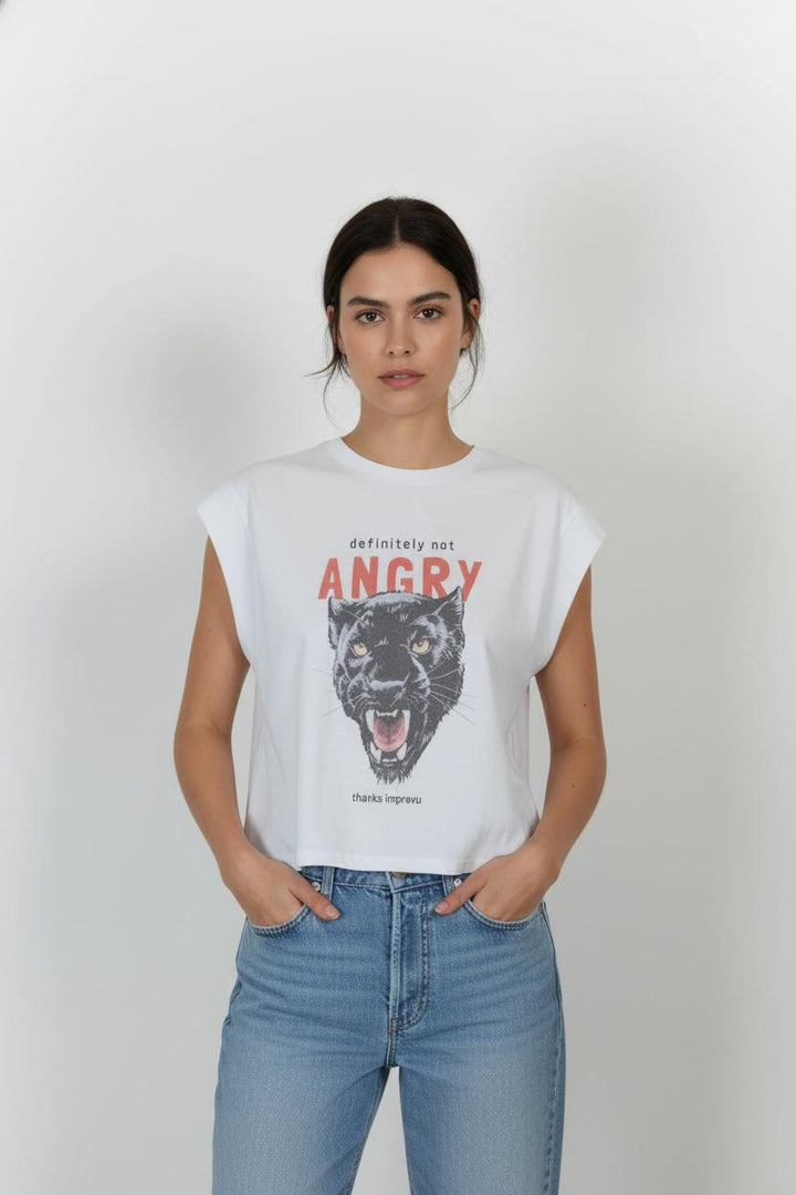 Tee-shirt Blanc - Taille XS/34 de la marque Imprevu | PARAD104378 - Vendu par Paradigme - Image 1