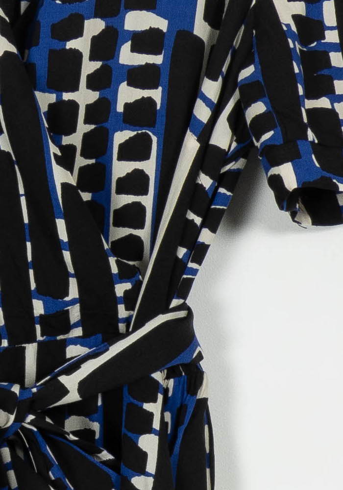 Robe Longue Noire et Bleue - Taille L/40 de la marque La Fée Maraboutée | PARAD104379 - Vendu par Paradigme - Image 3
