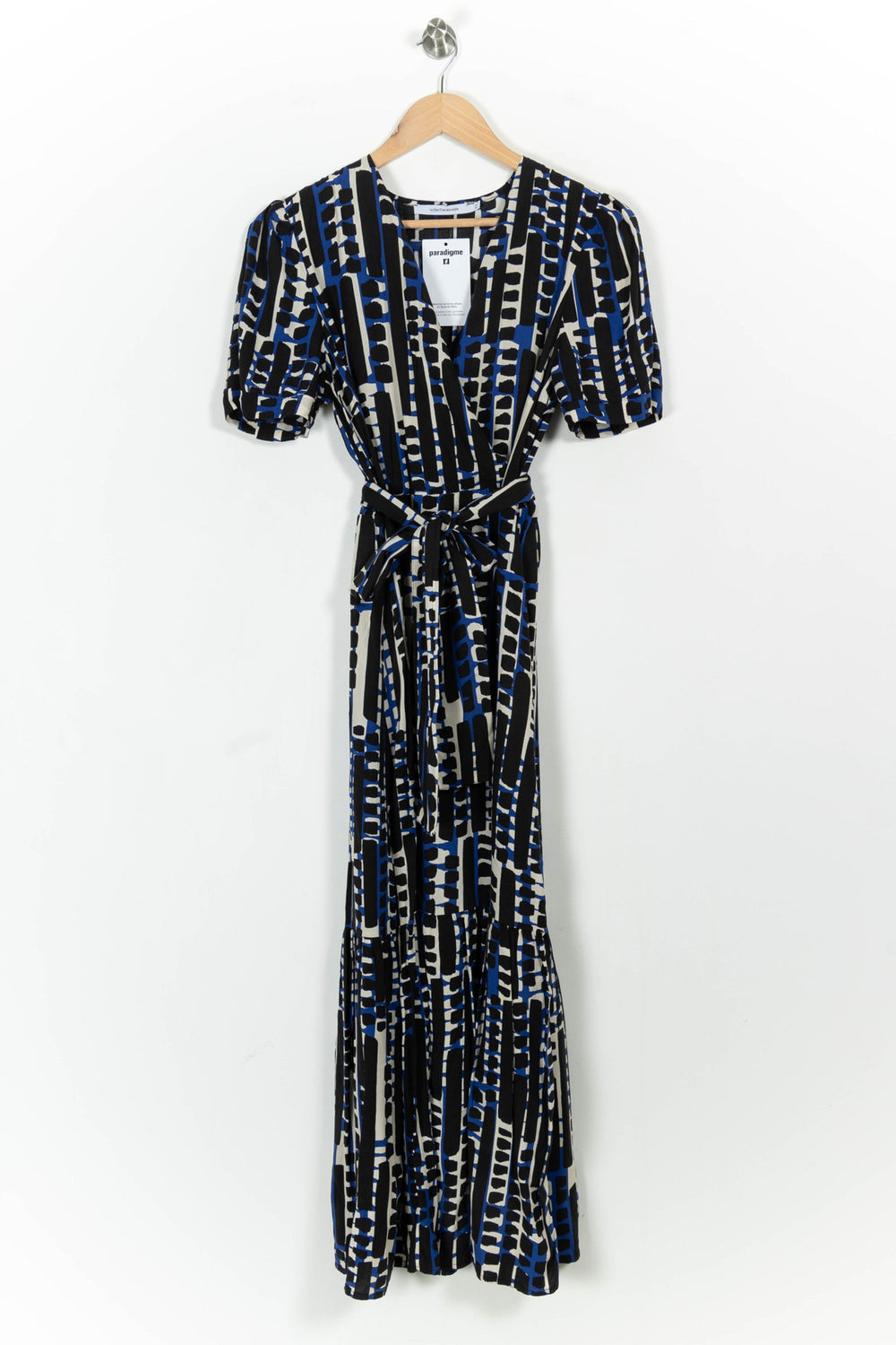 Robe Longue Noire et Bleue - Taille L/40 de la marque La Fée Maraboutée | PARAD104379 - Vendu par Paradigme - Image 2