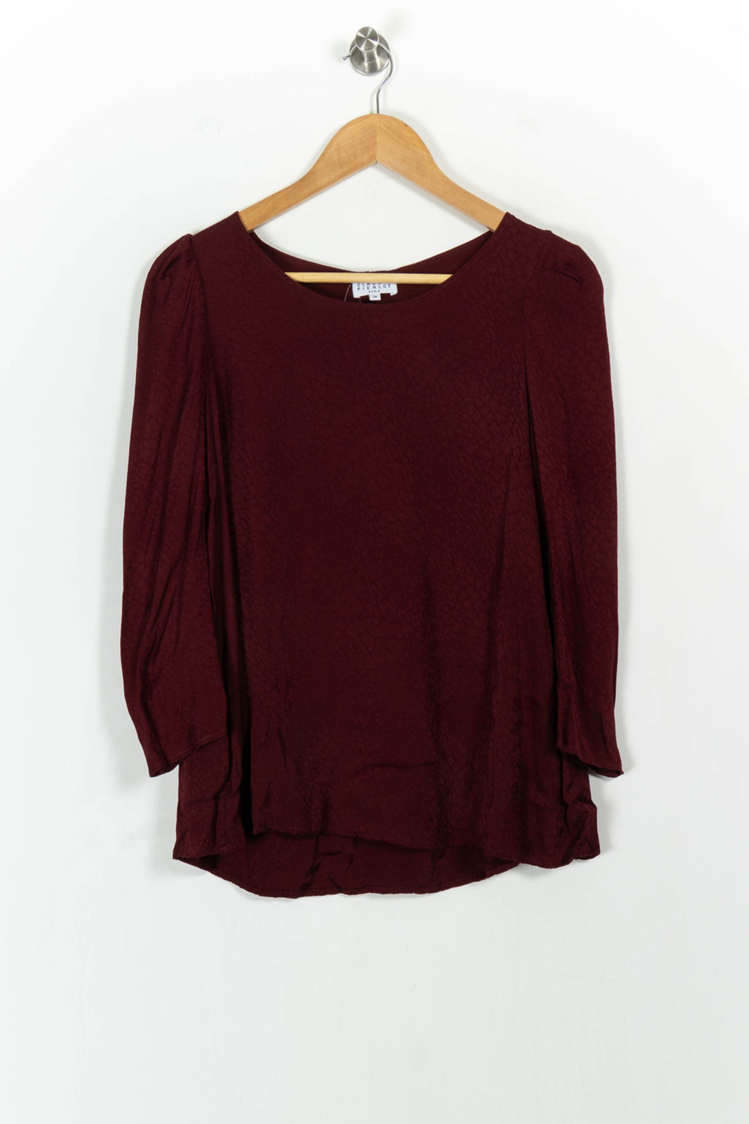 Blouse Bordeaux - Taille S/36 de la marque Claudie Pierlot | PARAD104381 - Vendu par Paradigme - Image 2