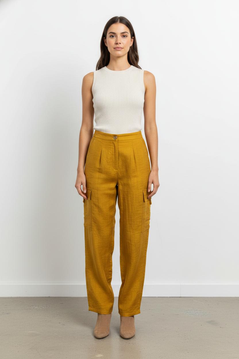 Pantalon Cargo Orange - Taille XS/34 de la marque Imprevu | PARAD104382 - Vendu par Paradigme - Image 1