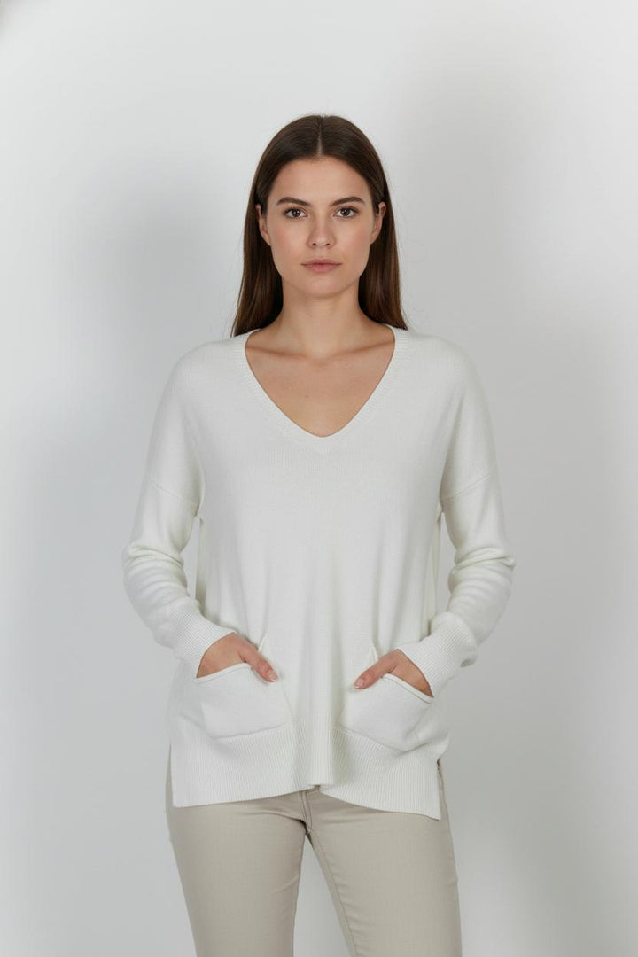 Pull Beige - Taille XS/34 de la marque La Fée Maraboutée | PARAD104394 - Vendu par Paradigme - Image 1