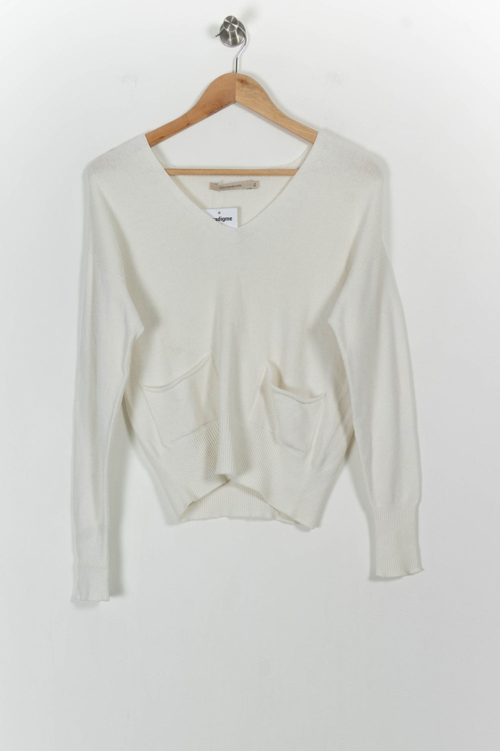 Pull Beige - Taille XS/34 de la marque La Fée Maraboutée | PARAD104394 - Vendu par Paradigme - Image 2