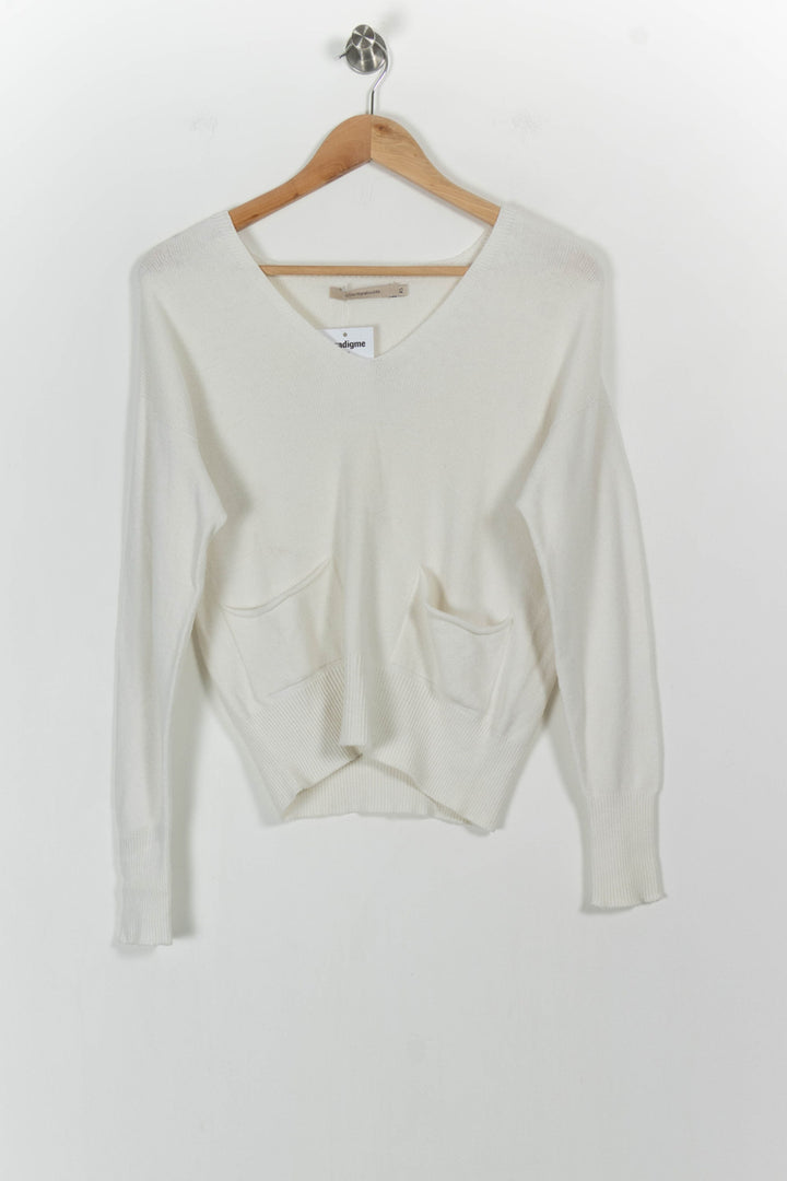 Pull Beige - Taille XS/34 de la marque La Fée Maraboutée | PARAD104394 - Vendu par Paradigme - Image 2