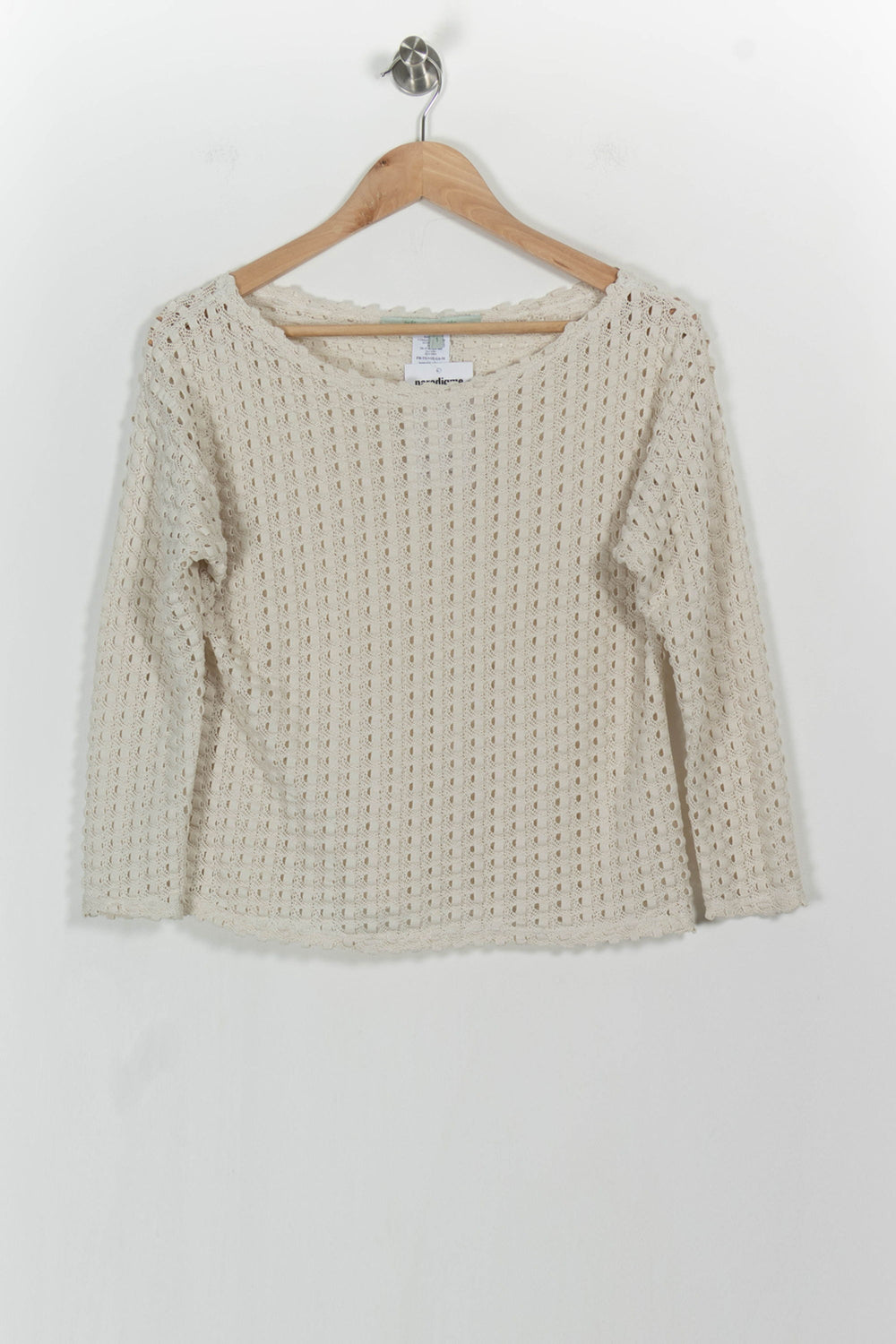 Pull Beige - Taille S/36 de la marque La Fée Maraboutée | PARAD104395 - Vendu par Paradigme - Image 2