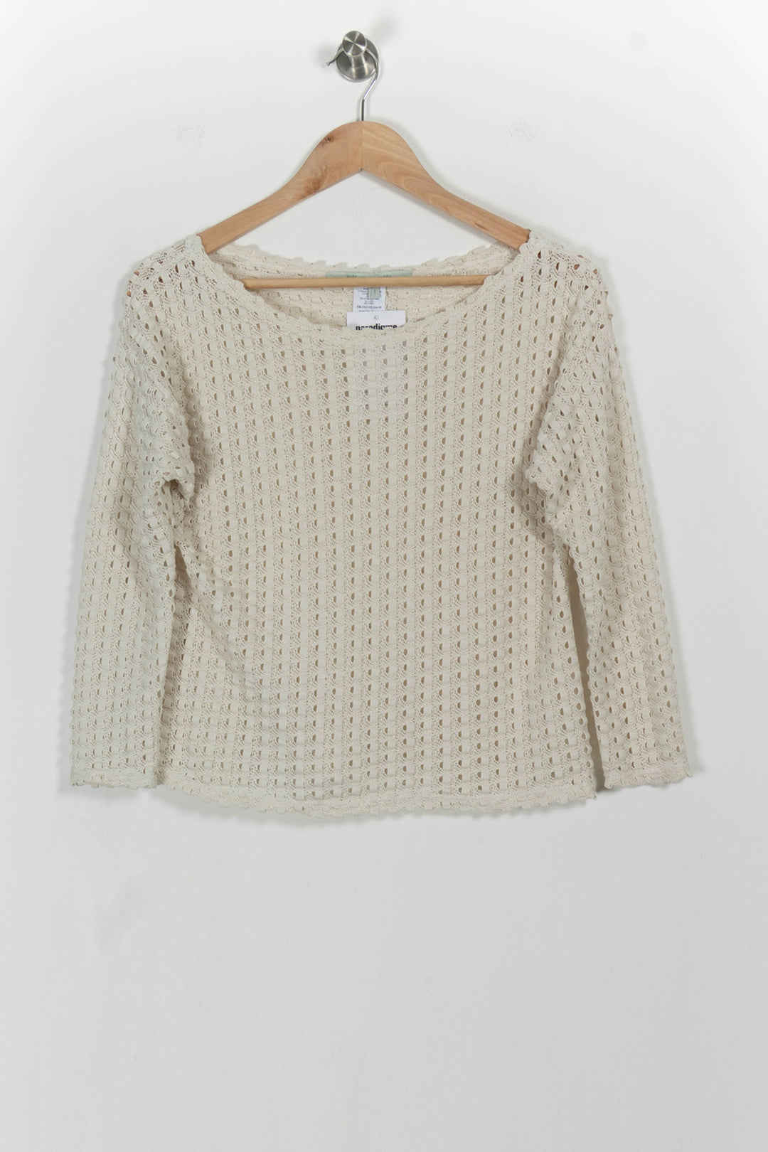 Pull Beige - Taille S/36 de la marque La Fée Maraboutée | PARAD104395 - Vendu par Paradigme - Image 2