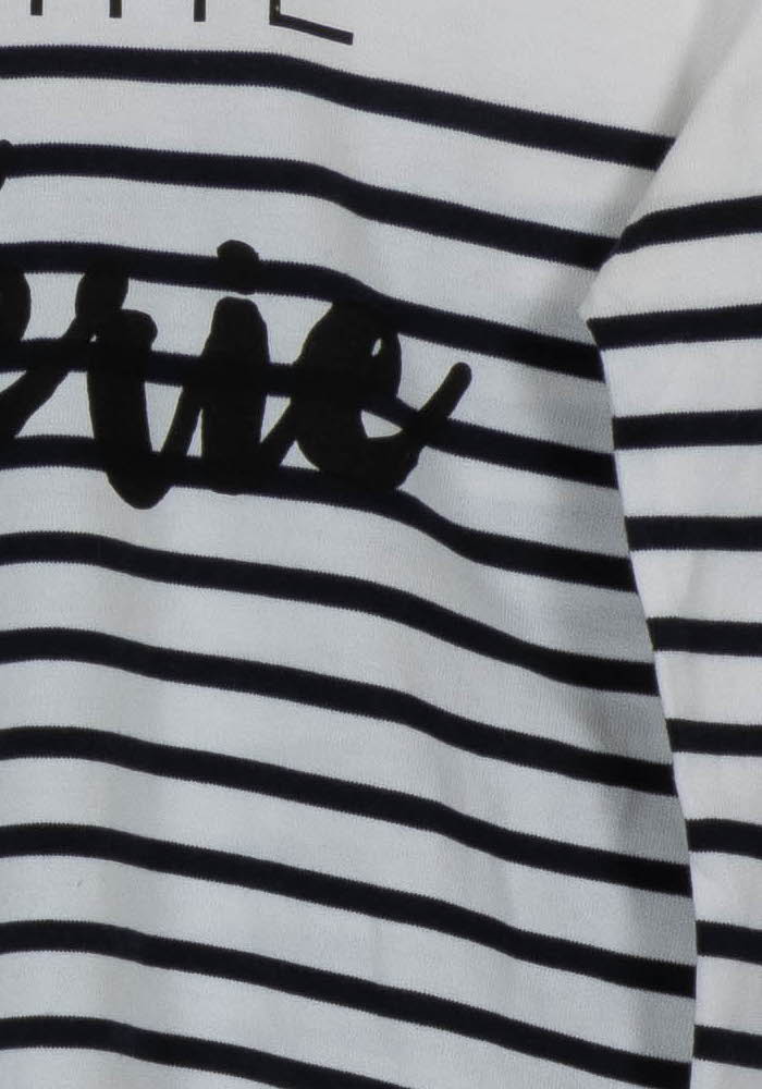 Marinière Blanche et Noire - Taille S/36 de la marque Claudie Pierlot | PARAD104396 - Vendu par Paradigme - Image 3