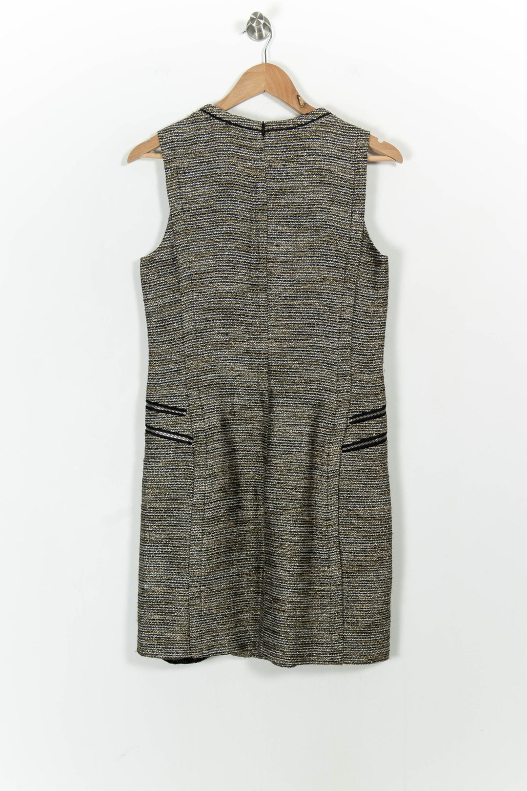Robe Sans Manches Or et Noir - Taille S/36 de la marque Claudie Pierlot | PARAD104397 - Vendu par Paradigme - Image 4
