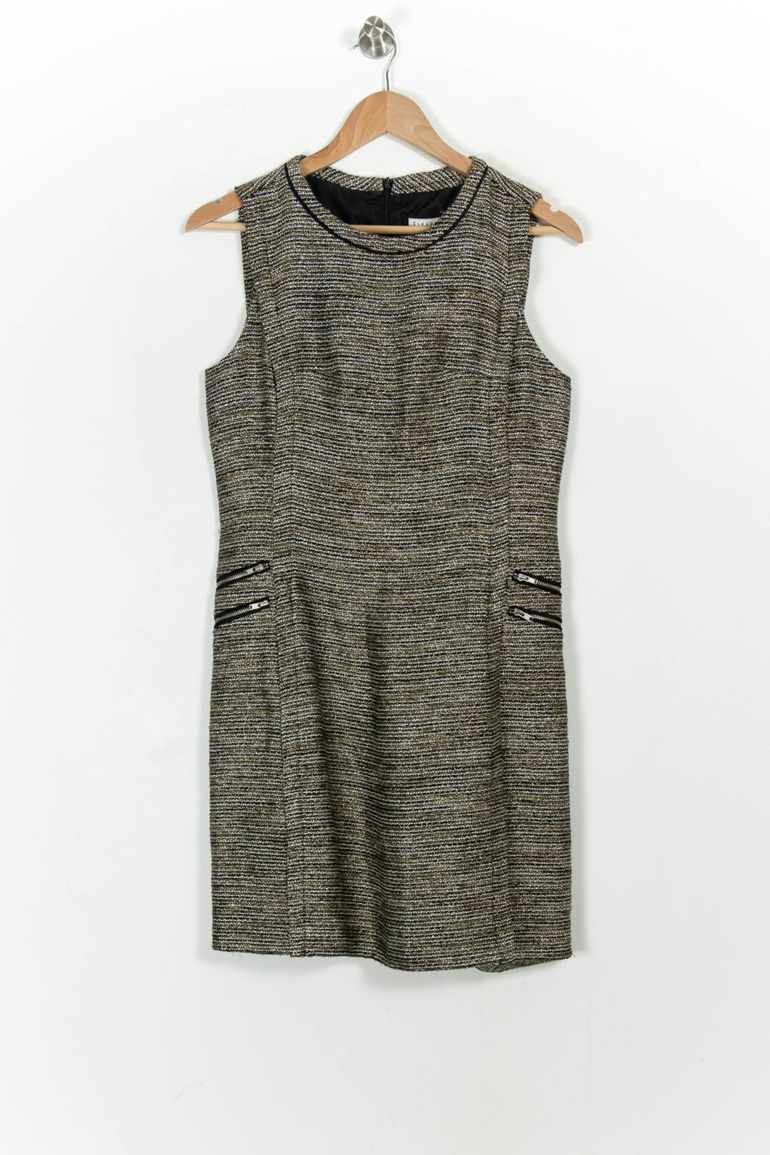 Robe Sans Manches Or et Noir - Taille S/36 de la marque Claudie Pierlot | PARAD104397 - Vendu par Paradigme - Image 2