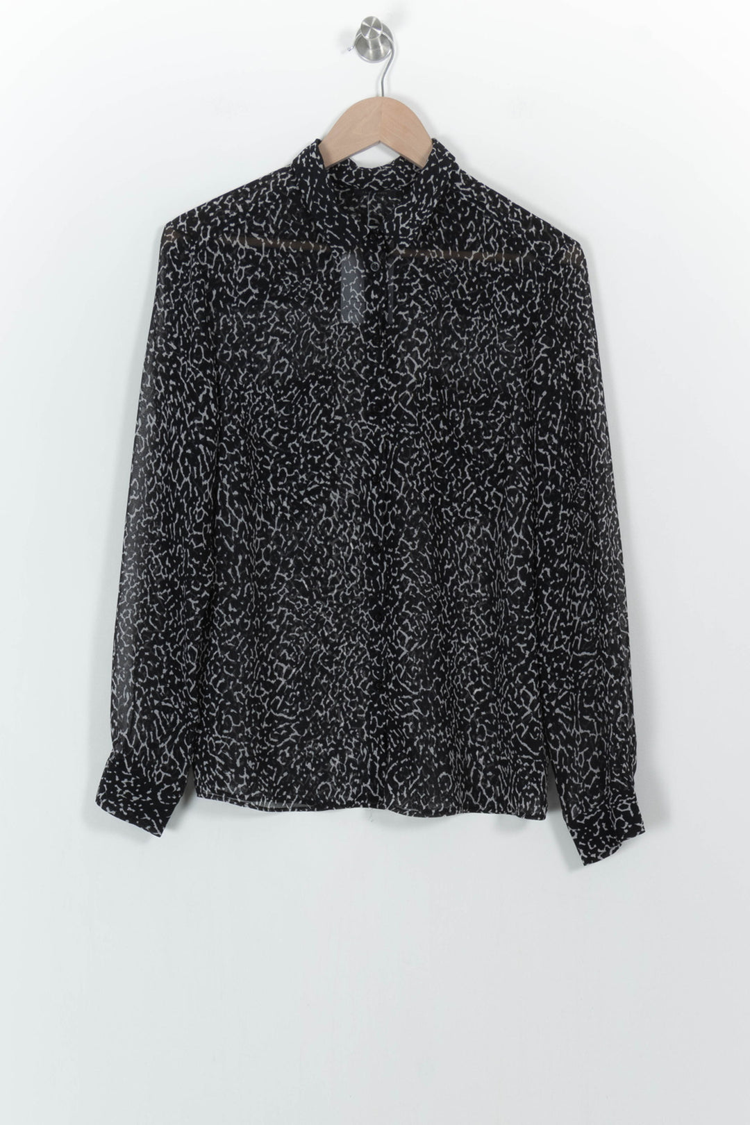 Chemise Noire et Blanche - Taille L/40 de la marque IKKS | PARAD104401 - Vendu par Paradigme - Image 2