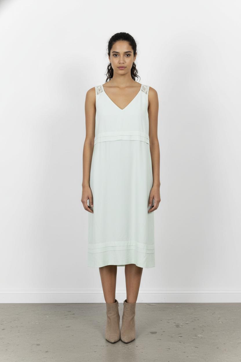 Robe Sans Manches Verte - Taille L/40 de la marque Comptoir des Cotonniers | PARAD104403 - Vendu par Paradigme - Image 1
