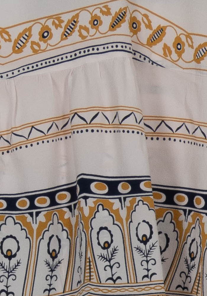 Blouse Blanc et Jaune - Taille L/40 de la marque Pablo | PARAD104407 - Vendu par Paradigme - Image 3