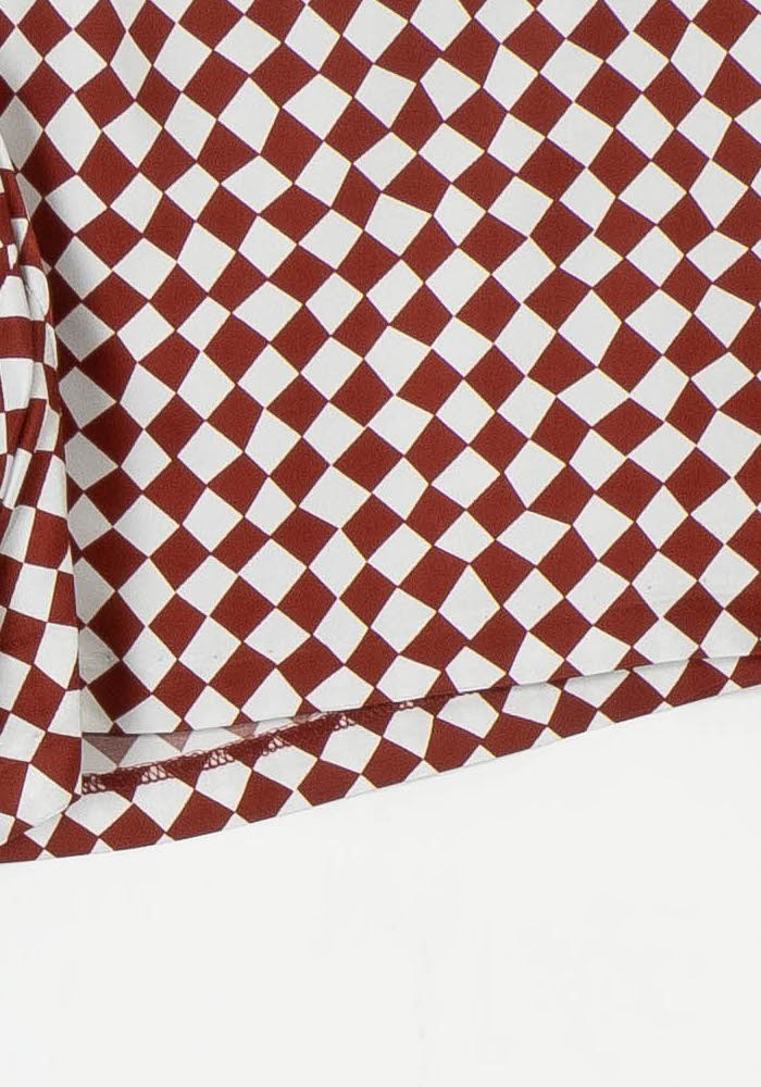 Short Bordeaux et Blanc - Taille L/40 de la marque Bimba y Lola | PARAD104408 - Vendu par Paradigme - Image 3